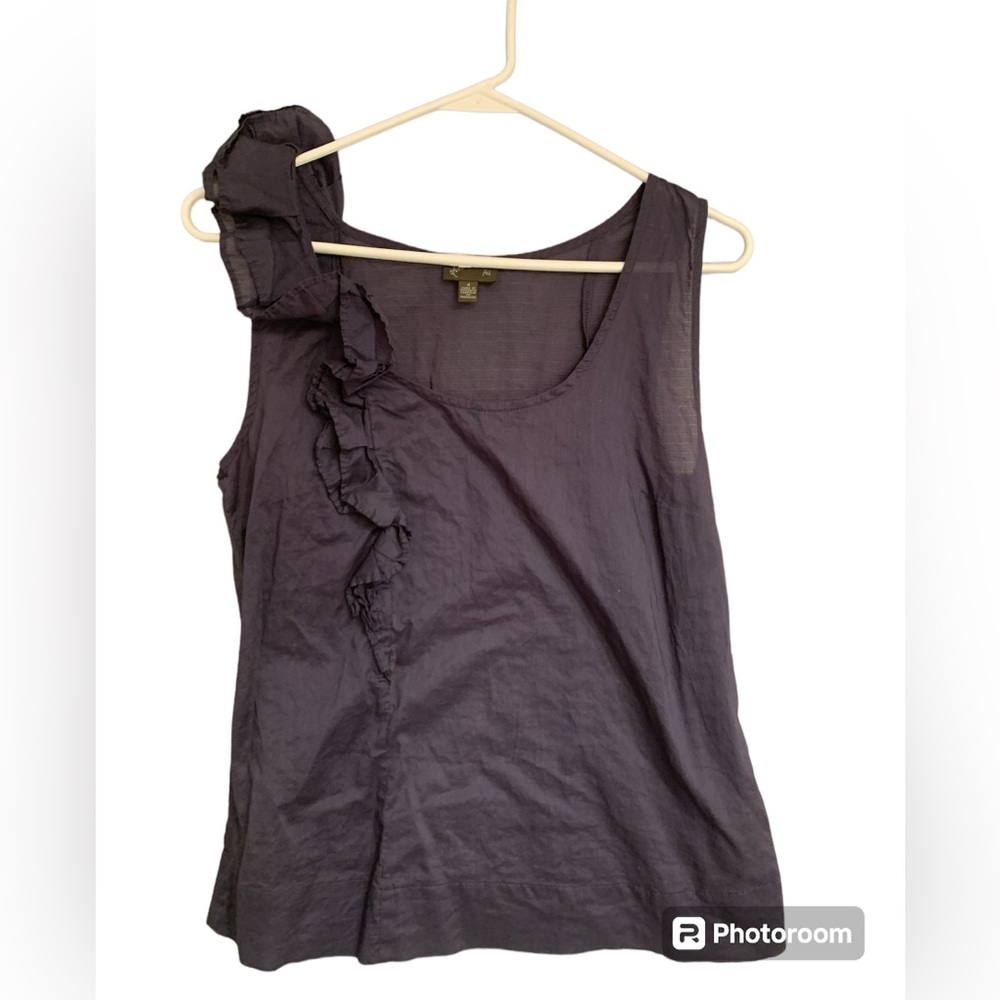 FEI Anthropologie gray shirt with embellished tank women’s size small 4